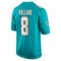Men's Jevon Holland Aqua Miami Dolphins Game Player Jersey