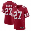 Men's Ji'Ayir Brown Scarlet San Francisco 49ers Team Game Jersey
