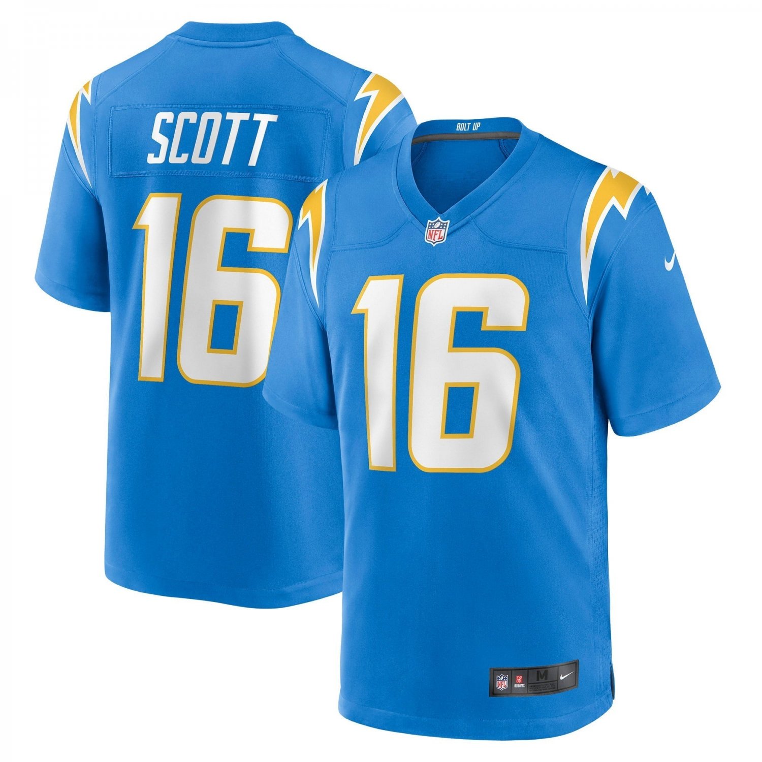 Men's JK Scott Powder Blue Los Angeles Chargers Game Jersey