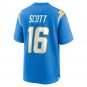 Men's JK Scott Powder Blue Los Angeles Chargers Game Jersey
