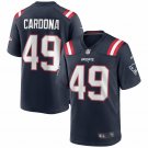 Men's Joe Cardona Navy New England Patriots Game Jersey