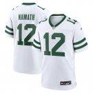 Men's Joe Namath White New York Jets Legacy Retired Player Game Jersey