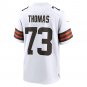 Men's Joe Thomas White Cleveland Browns Retired Game Player Jersey