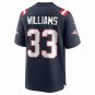 Men's Joejuan Williams Navy New England Patriots Game Jersey