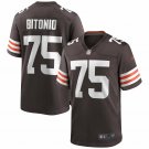 Men's Joel Bitonio Brown Cleveland Browns Game Jersey