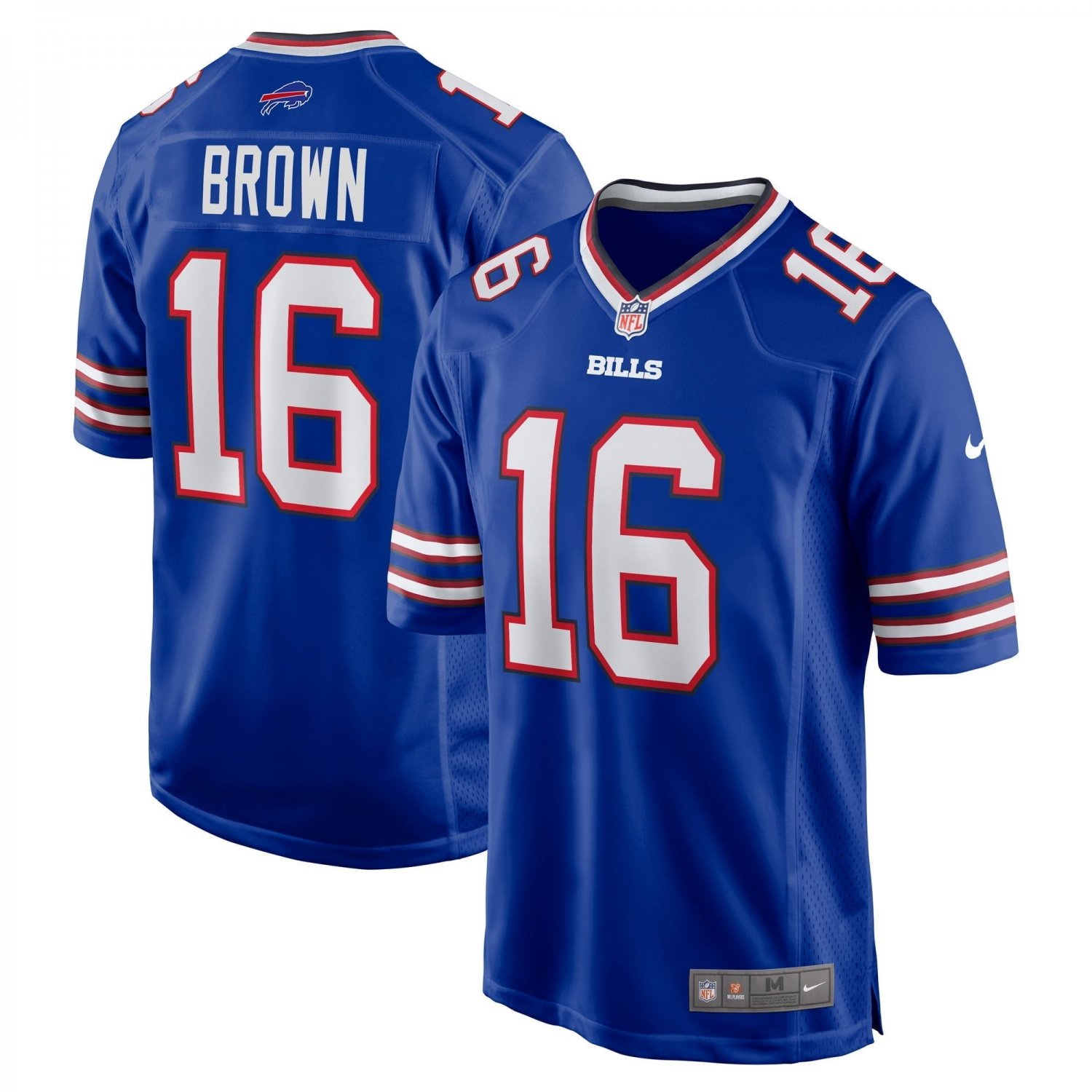 Men's John Brown Royal Buffalo Bills Home Game Player Jersey