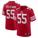 Men's Jon Feliciano Scarlet San Francisco 49ers Game Player Jersey