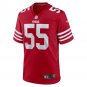 Men's Jon Feliciano Scarlet San Francisco 49ers Game Player Jersey