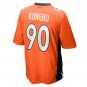 Men's Jonathan Kongbo Orange Denver Broncos Game Player Jersey