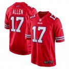Men's Josh Allen Red Buffalo Bills Alternate Game Jersey