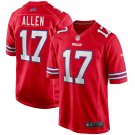 Men's Josh Allen Red Buffalo Bills Alternate Game Player Jersey