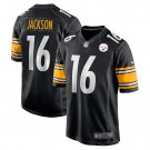 Men's Josh Jackson Black Pittsburgh Steelers Game Player Jersey