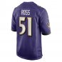 Men's Josh Ross Purple Baltimore Ravens Game Player Jersey