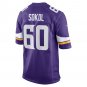 Men's Josh Sokol Purple Minnesota Vikings Home Game Player Jersey