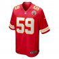 Men's Joshua Kaindoh Red Kansas City Chiefs Game Jersey