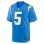 Men's Joshua Palmer Powder Blue Los Angeles Chargers Game Player Jersey