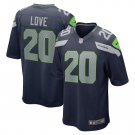 Men's Julian Love College Navy Seattle Seahawks Game Player Jersey