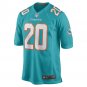 Men's Justin Bethel Aqua Miami Dolphins Game Player Jersey