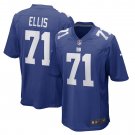 Men's Justin Ellis Royal New York Giants Game Player Jersey