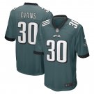 Men's Justin Evans Midnight Green Philadelphia Eagles Game Player Jersey