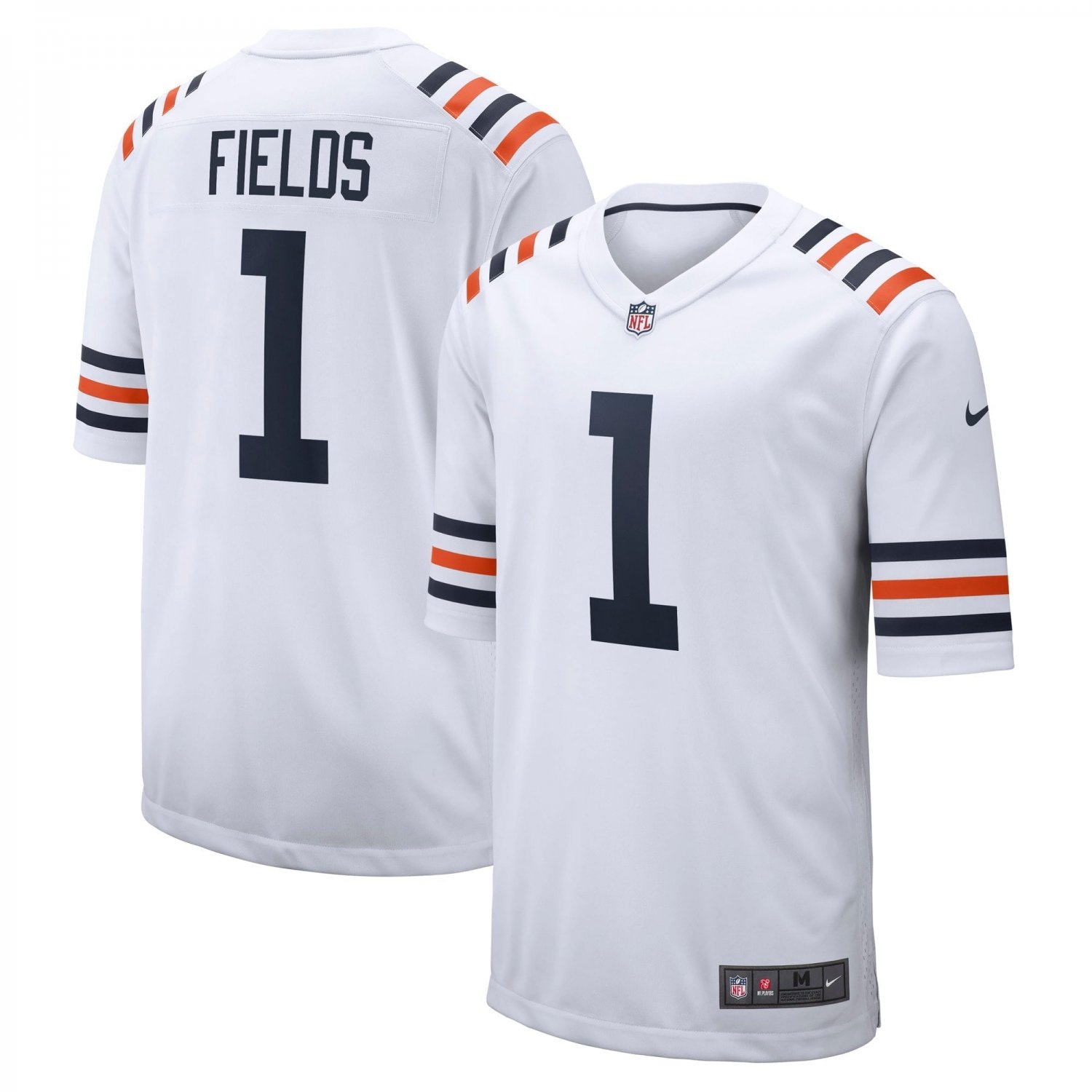 Men's Justin Fields White Chicago Bears 2021 NFL Draft First Round Pick Alternate Classic Game Jerse