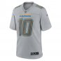 Men's Justin Herbert Gray Los Angeles Chargers Atmosphere Fashion Game Jersey