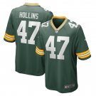 Men's Justin Hollins Green Green Bay Packers Home Game Player Jersey