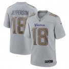Men's Justin Jefferson Gray Minnesota Vikings Atmosphere Fashion Game Jersey