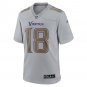 Men's Justin Jefferson Gray Minnesota Vikings Atmosphere Fashion Game Jersey