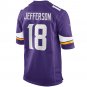 Men's Justin Jefferson Purple Minnesota Vikings Player Game Jersey