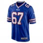 Men's Justin Murray Royal Buffalo Bills Home Game Player Jersey