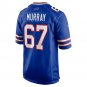 Men's Justin Murray Royal Buffalo Bills Home Game Player Jersey