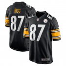 Men's Justin Rigg Black Pittsburgh Steelers Game Player Jersey
