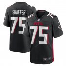 Men's Justin Shaffer Black Atlanta Falcons Player Game Jersey