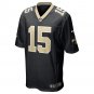 Men's Kawaan Baker Black New Orleans Saints Game Player Jersey