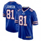 Men's KeeSean Johnson Royal Buffalo Bills Game Player Jersey