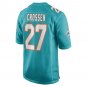 Men's Keion Crossen Aqua Miami Dolphins Game Player Jersey
