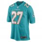 Men's Keion Crossen Aqua Miami Dolphins Game Player Jersey