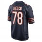 Men's Kellen Diesch Navy Chicago Bears Game Player Jersey