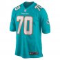 Men's Kendall Lamm Aqua Miami Dolphins Home Game Player Jersey