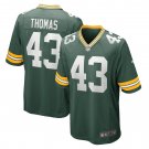 Men's Kiondre Thomas Green Green Bay Packers Game Player Jersey