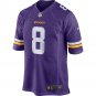 Men's Kirk Cousins Purple Minnesota Vikings Game Jersey