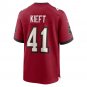 Men's Ko Kieft Red Tampa Bay Buccaneers Game Player Jersey