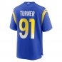 Men's Kobie Turner Royal Los Angeles Rams Home Game Jersey