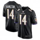 Men's Kyle Hamilton Black Baltimore Ravens Player Game Jersey