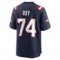 Men's LaBryan Ray Navy New England Patriots Game Player Jersey