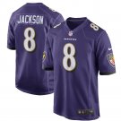 Men's Lamar Jackson Purple Baltimore Ravens Game Player Jersey