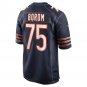Men's Larry Borom Navy Chicago Bears Game Jersey