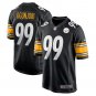 Men's Larry Ogunjobi Black Pittsburgh Steelers Game Player Jersey