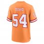 Men's Lavonte David Orange Tampa Bay Buccaneers Throwback Game Jersey